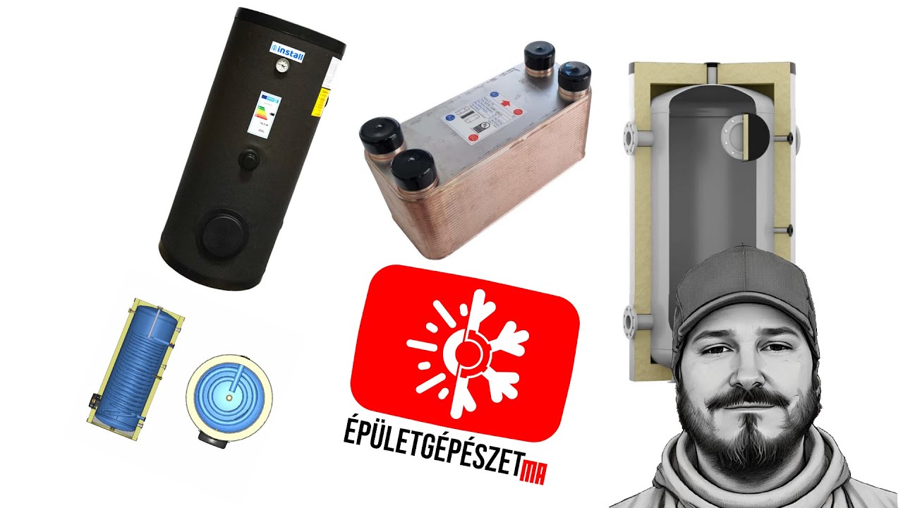 Hőszivattyú tudástár - Puffertároló, hőcserélő, indirekt tartály #épületgépészet #Karsai József