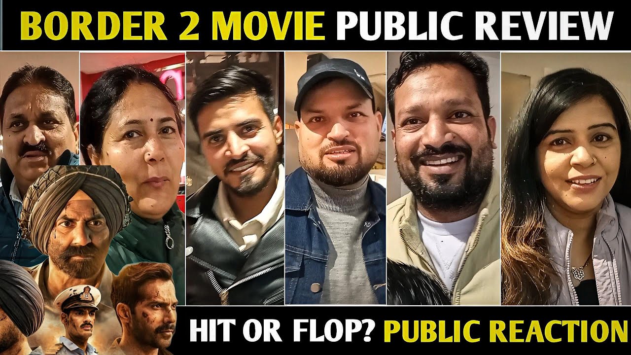 Border 2 Public Review | Second Day Public Reaction 🔥 Full Cinema Hall reacts| Border 2 Movie Review