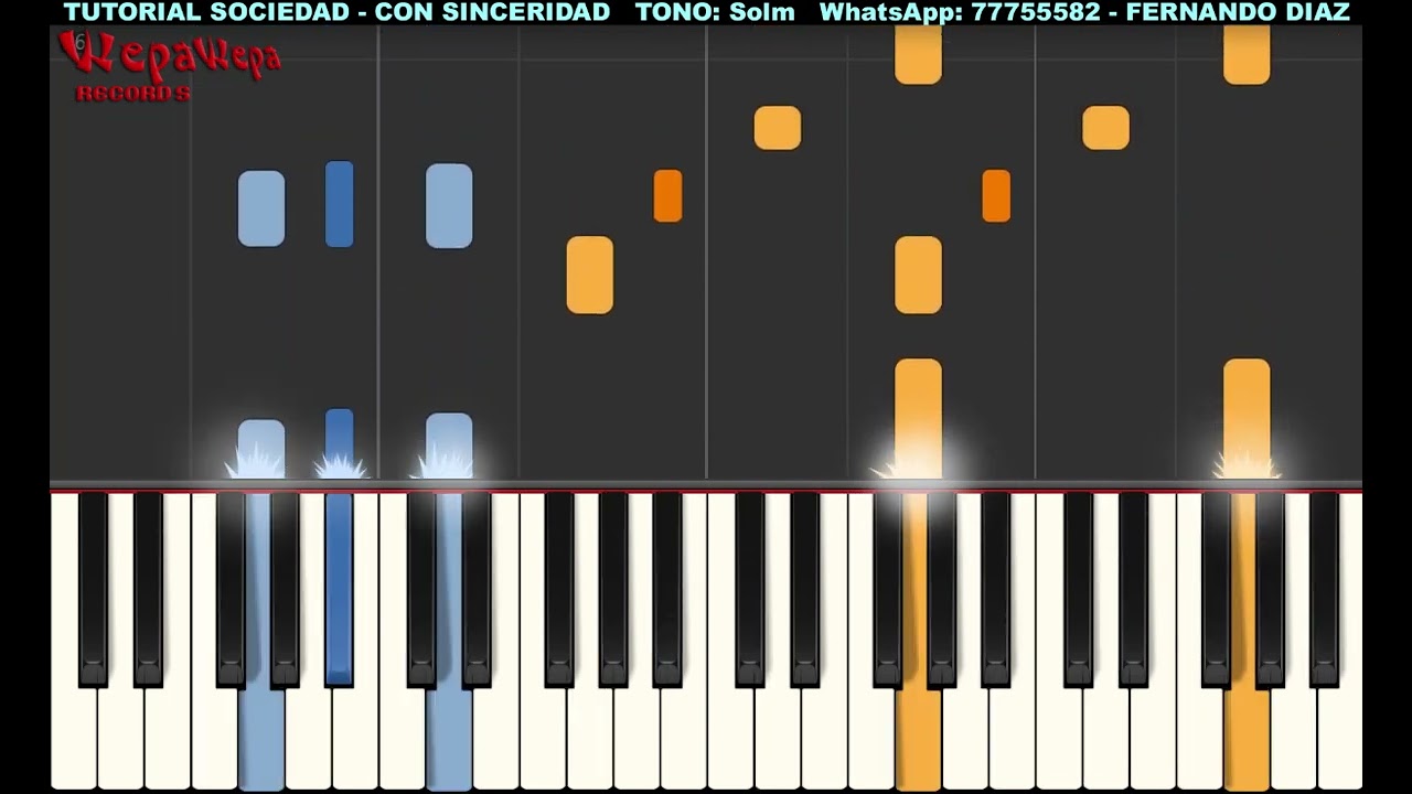 TUTORIAL ● TECLADO ▷ SOCIEDAD ● CON SINCERIDAD ● CUMBIA SUREÑA✓✓✓