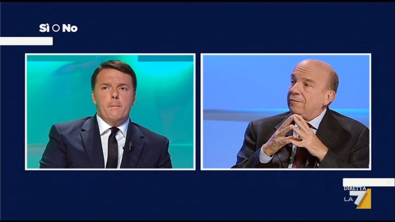 Referendum Si o No LA 7 - Matteo Renzi vs Gustavo Zagrebelsky