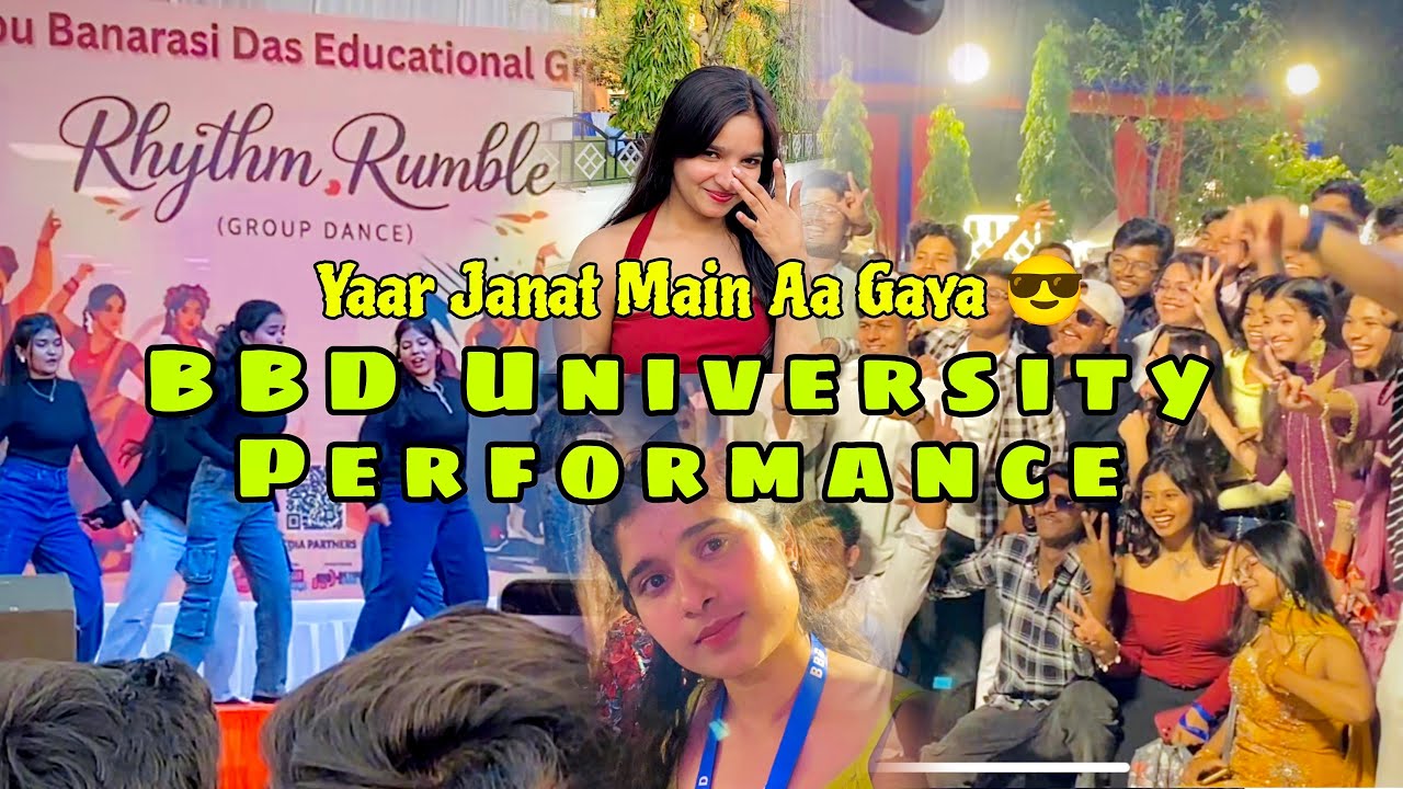 BBD University Utkarsh 2026,Dance,DJNight,Girls Performance 💃🏻 ￼| Cute Girls Reaction And Question 😚