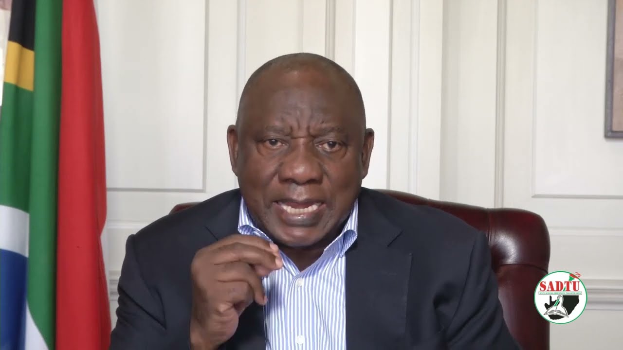 PRESIDENT CYRIL RAMAPHOSA - MESSAGE OF SUPPORT - SADTU PROVINCIAL ELECTIONS CONFERENCE 2022