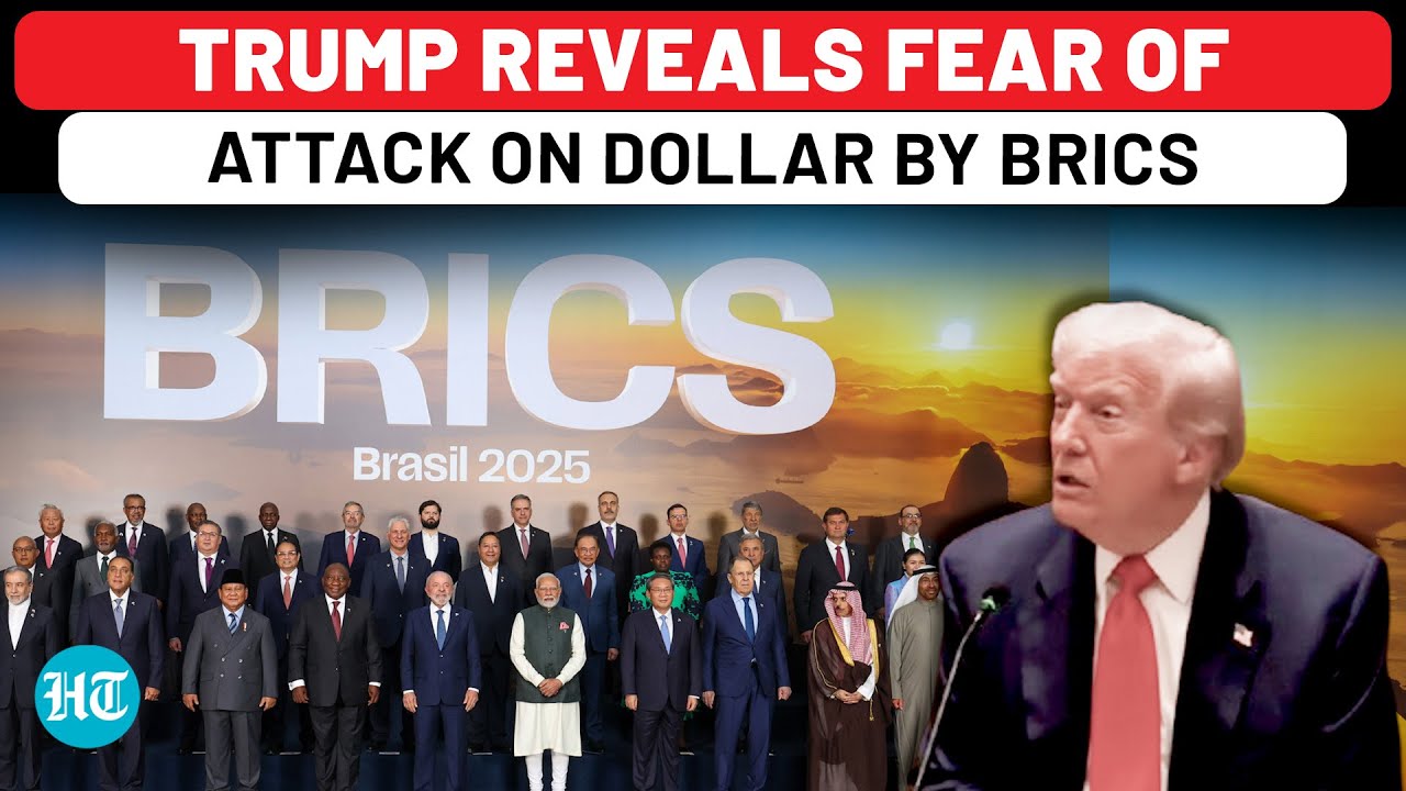 Trump Reveals Fear Of Attack On Dollar By BRICS Amid USA's Tariff War| China| Russia| Brazil