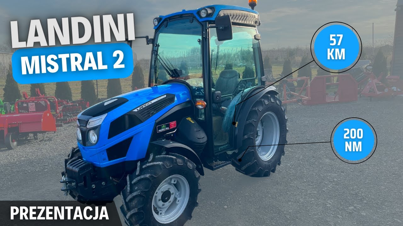 LANDINI MISTRAL 2  - włoski ciągnik sadowniczy i nie tylko | Prezentacja / test ciągnika