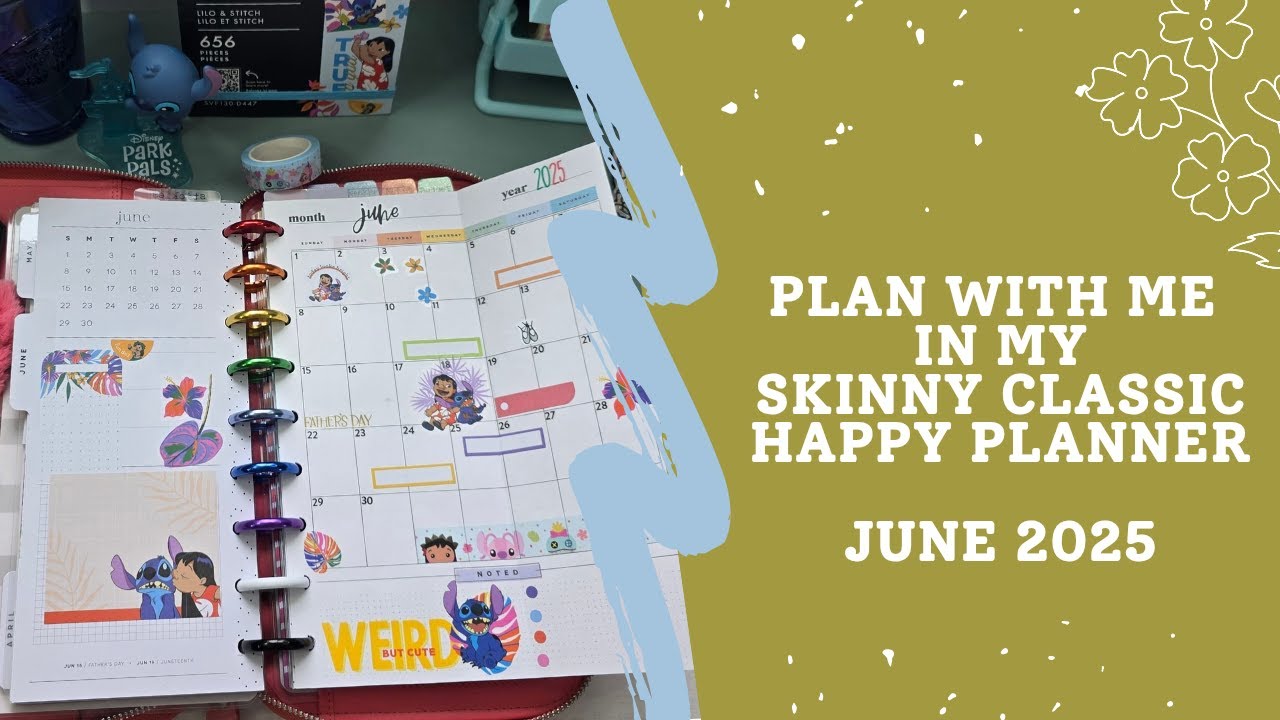 Plan With Me | In My Skinny Classic Happy Planner | May 26-June 1, 2025