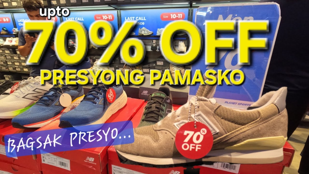 MADAMING SALE NA SAPATOS NEW BALANCE 70% OFF PRESYONG PAMASKO ANG PLANET SPORTS.