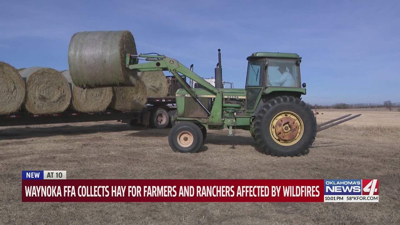 Waynoka FFA collects hay for farmers and ranchers affected by wildfires