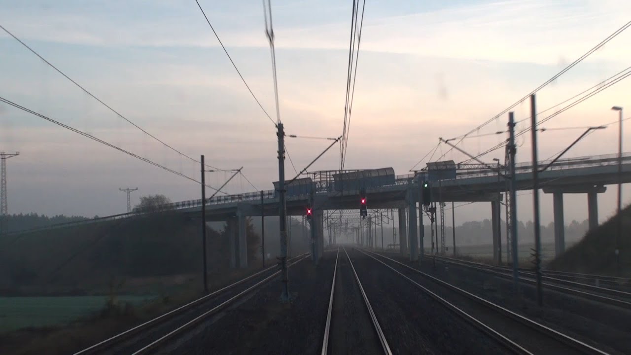 Widok z końca pociągu TLK 13101 