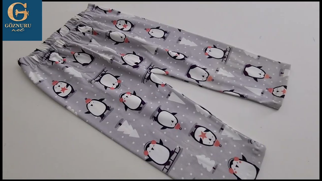 Пижамы для шитья, подходящие для детей 3-4 лет/Очень простые пижамы для шитья (видео1)