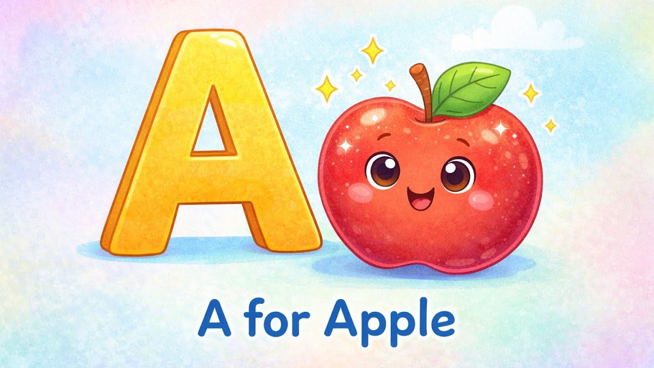 A for Apple 🍎 | ABC Song for Kids | Learn Alphabet A to ‎⁨@RABBITLEARNING⁩  
