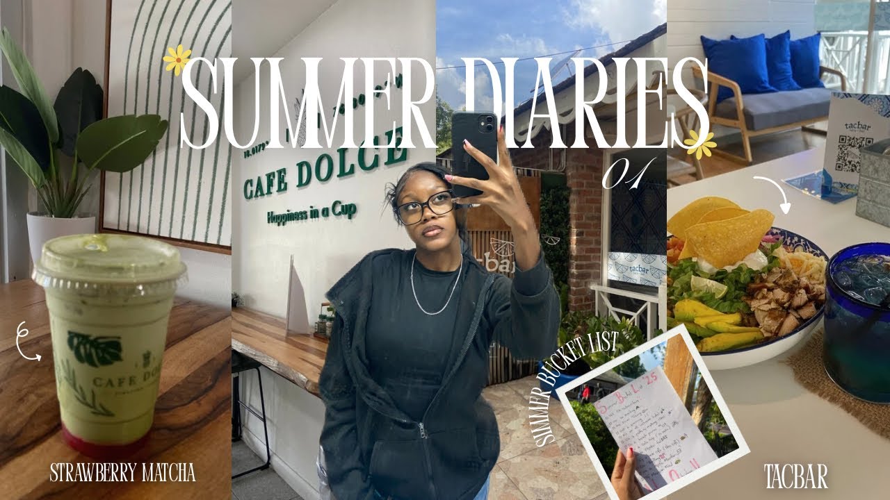SUMMER DIARIES 01🌼| Summer bucket list, Tacbar + New cafe ᯓ★