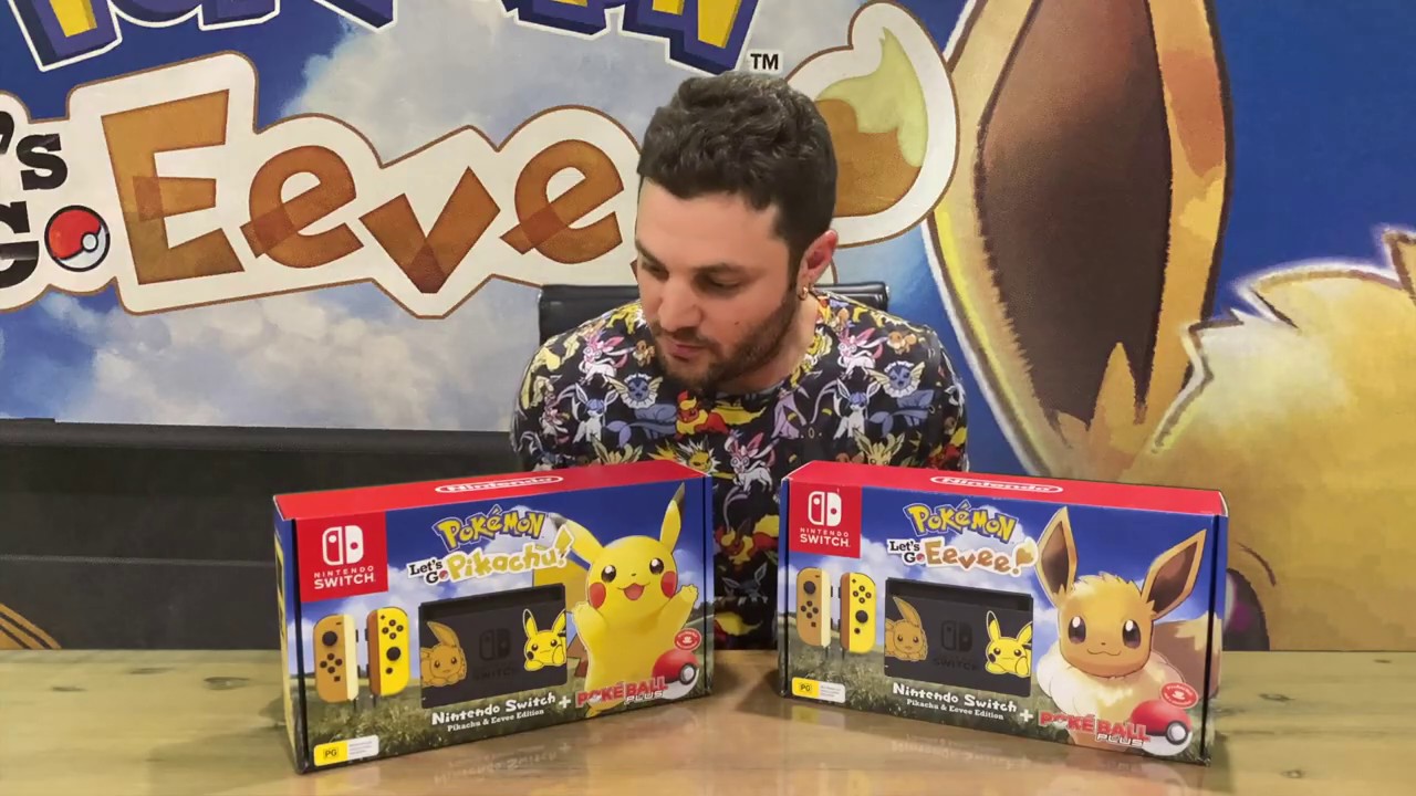 Ep 48 - Nintendo Switch Limited Edition Pokemon Let's Go Pikachu & Eevee Console Unboxing