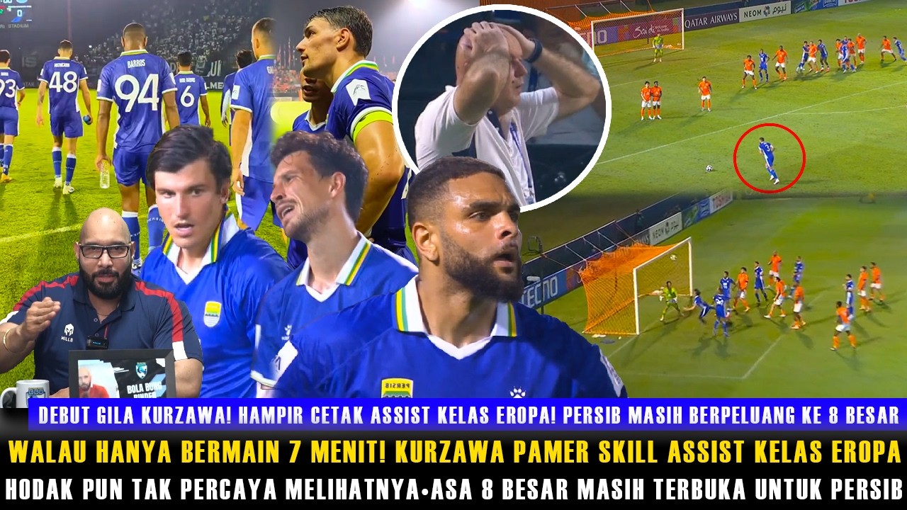 🔵ASSIST KELAS EROPA! HANYA BERMAIN 7 MENIT DI LAGA DEBUT🔥KURZAWA HAMPIR CETAK ASSIST😱HODAK TAKJUB