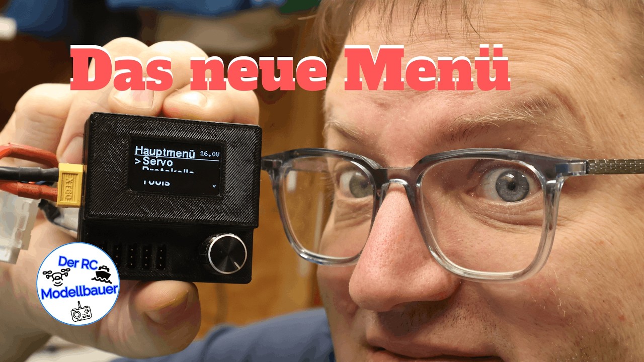 Servotester Deluxe Update V0.70 – neues Menü, neue Funktionen 🚀