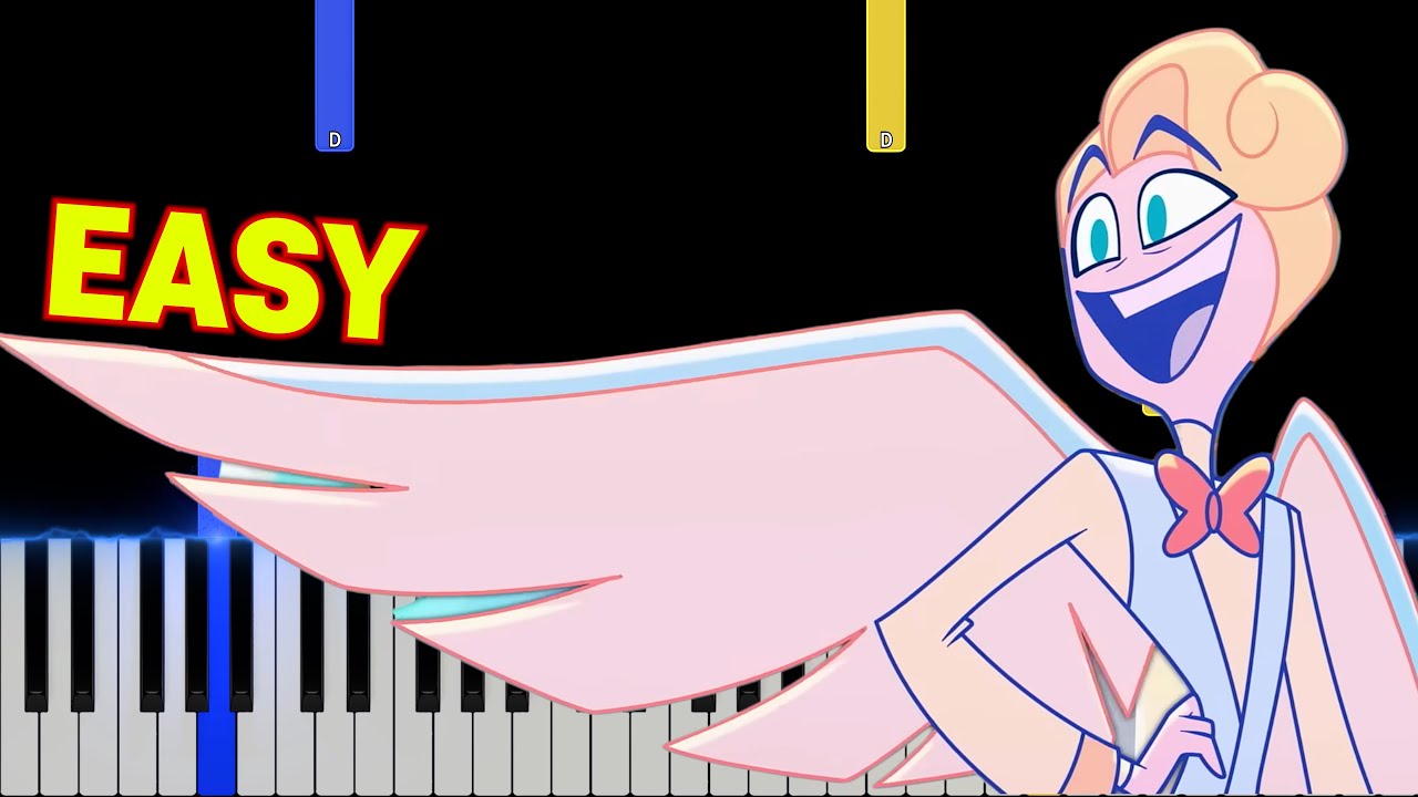 Welcome To Heaven - Hazbin Hotel | EASY Piano Tutorial + Sheet Link 🎵