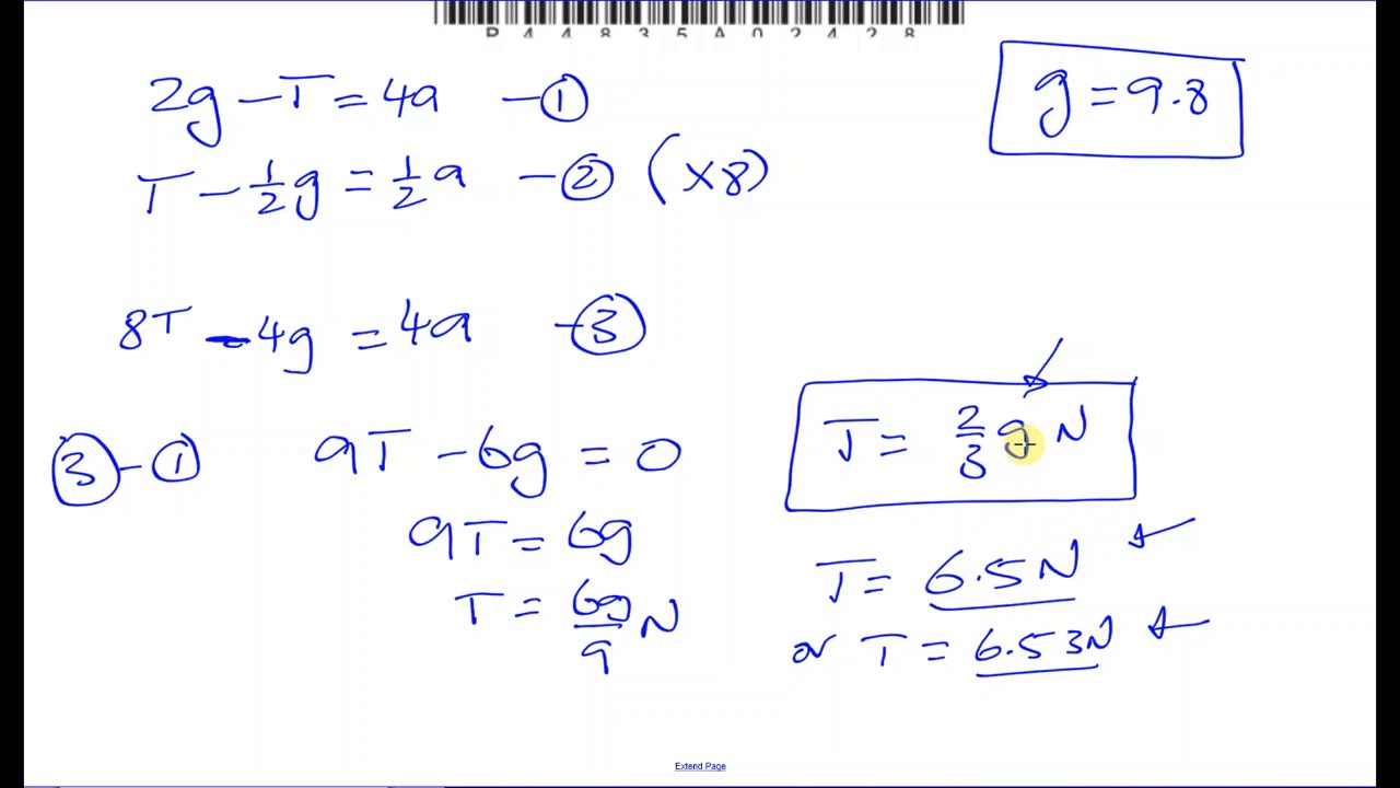 Edexcel (6677/01) M1 GCE June 2015 Q8 Connected Particles, Inclined Planes