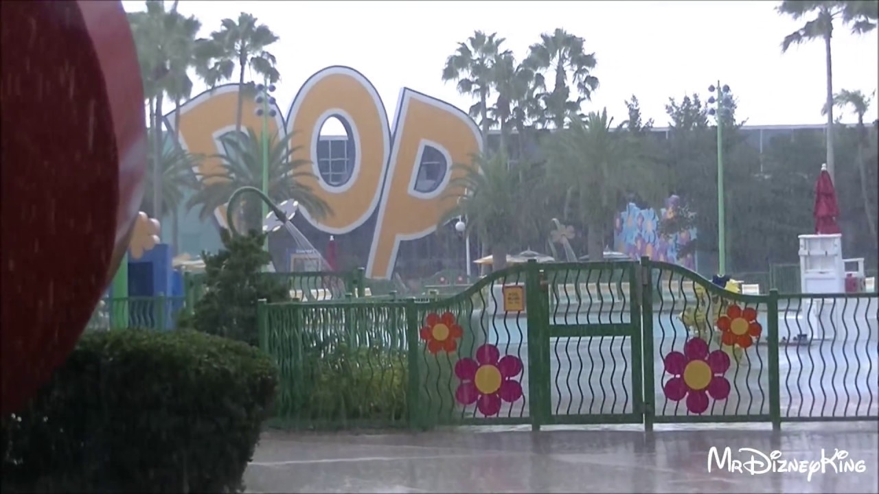 Crazy Loud Thunderstorm at Pop Century Resort Walt Disney World