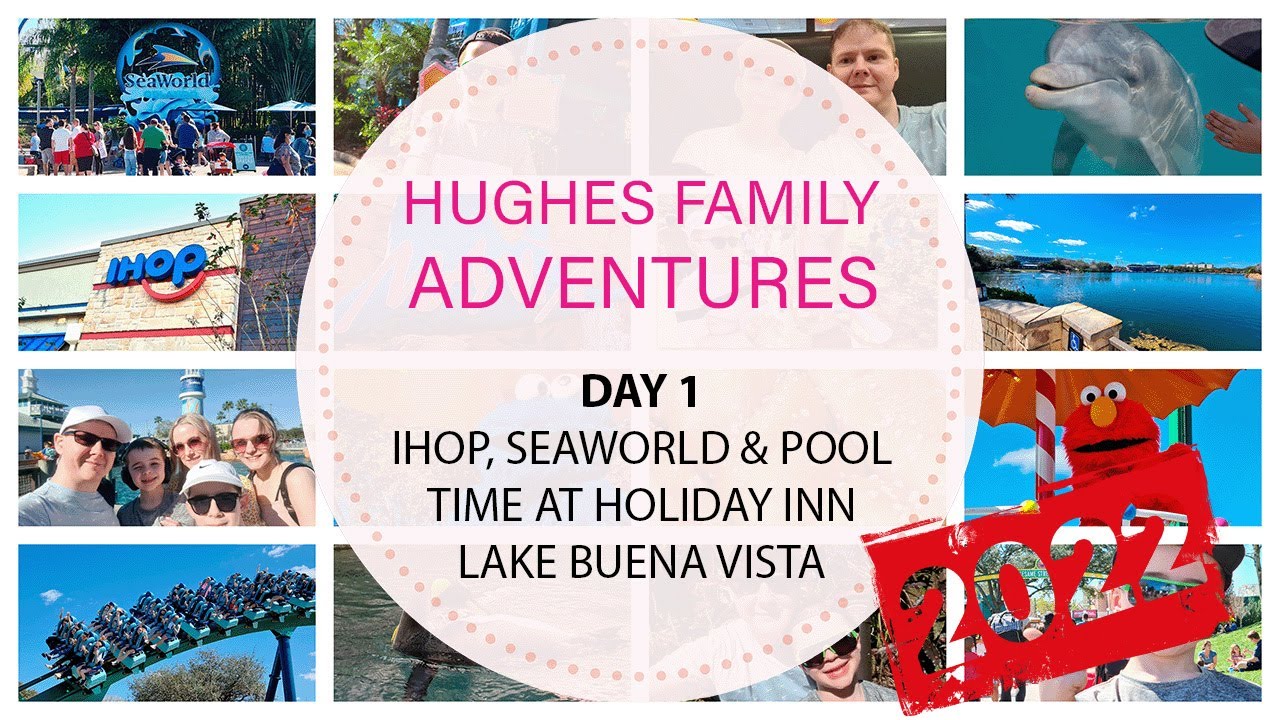 SeaWorld & Swimming at Holiday Inn Lake Buena Vista | Disney & Florida Vlog | Feb 2022 | Day 1