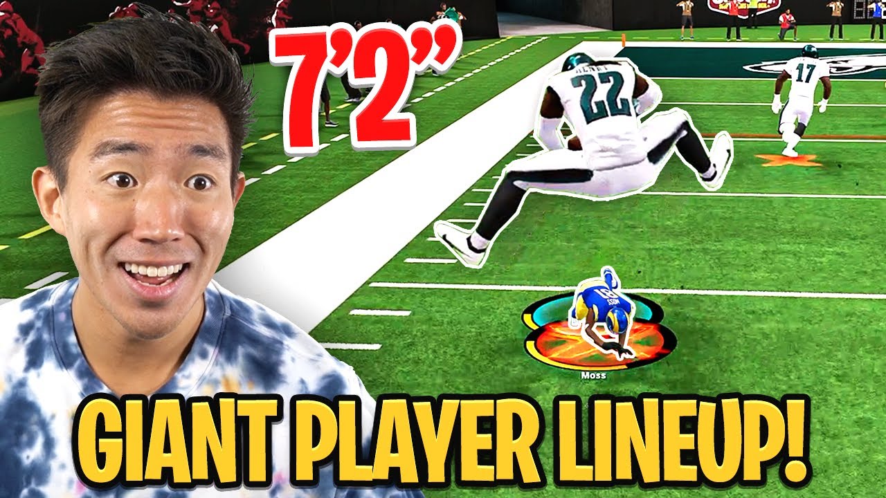 This 7 FOOT GIANT PLAYERS Lineup Is Unstoppable! Madden 23