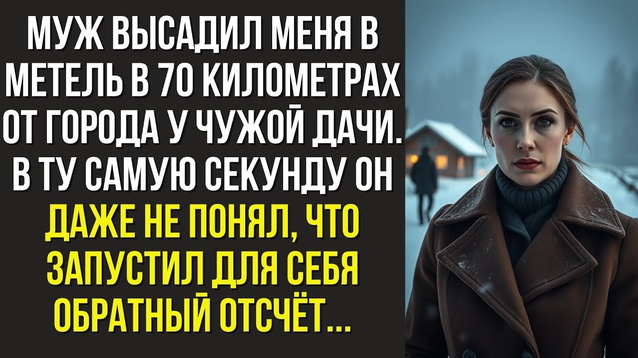 Муж высадил меня в метель в 70 километрах от города у чужой дачи  В ту самую секунду он даже