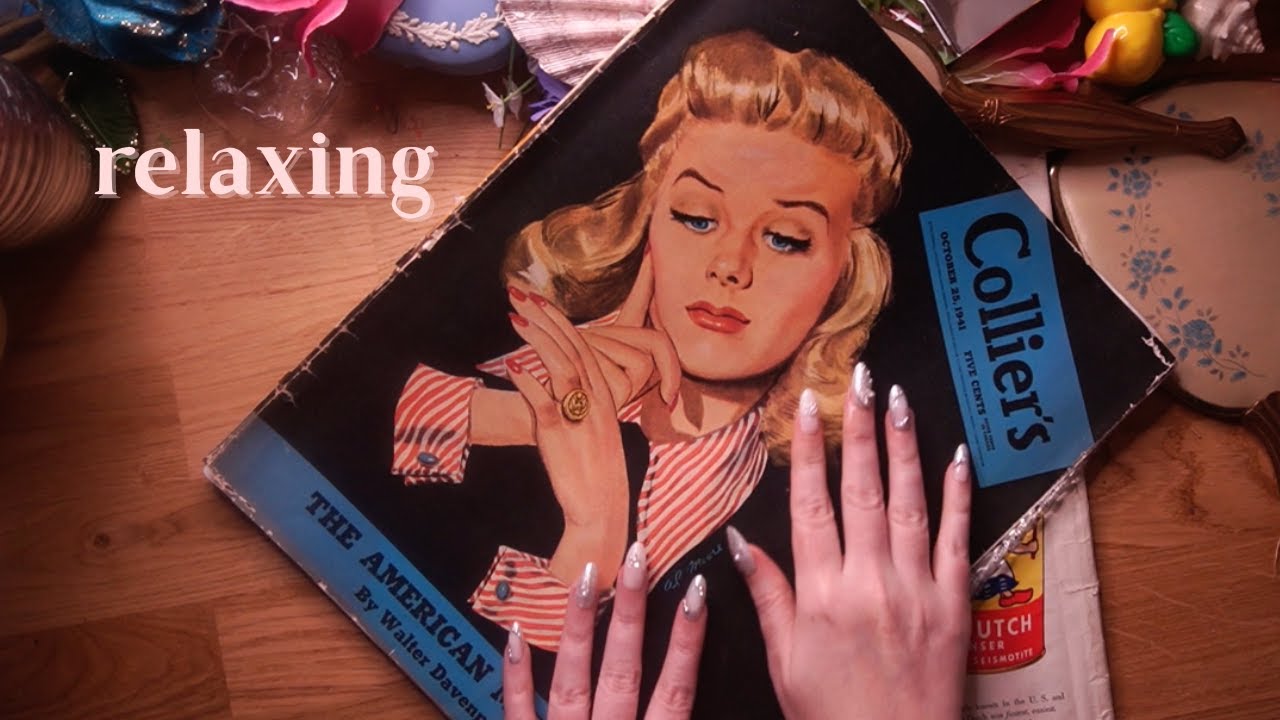 ASMR 1940s Collier's Magazine (beautiful illustrations)
