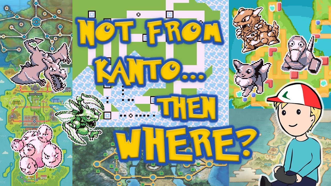 WHERE are the non-Kanto Gen 1 Pokemon FROM?