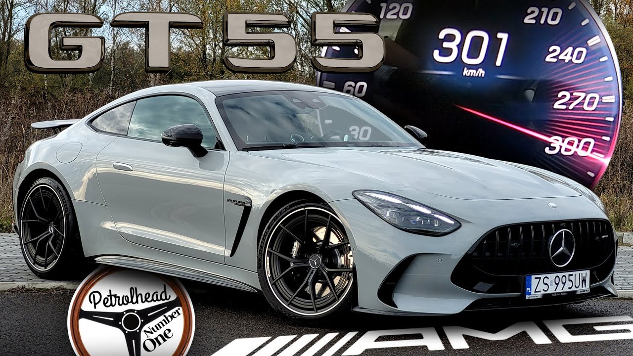 2025 Mercedes-AMG GT55 (476 KM) | V-MAX, 0-100, 100-200, 200-250 km/h, Test, AUTOBAHN. | 4K