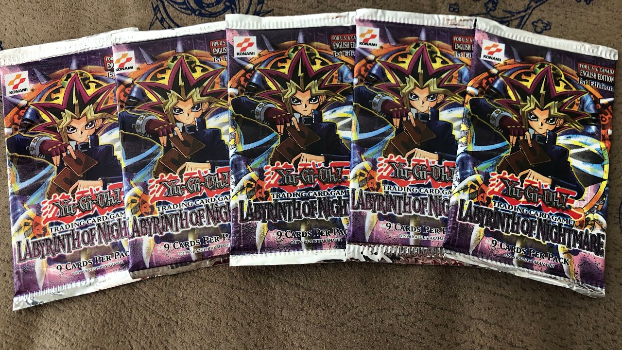 Yu-Gi-Oh! Labyrinth of Nightmare 1st Edition Pack Opening x5!! OLD SCHOOL!!