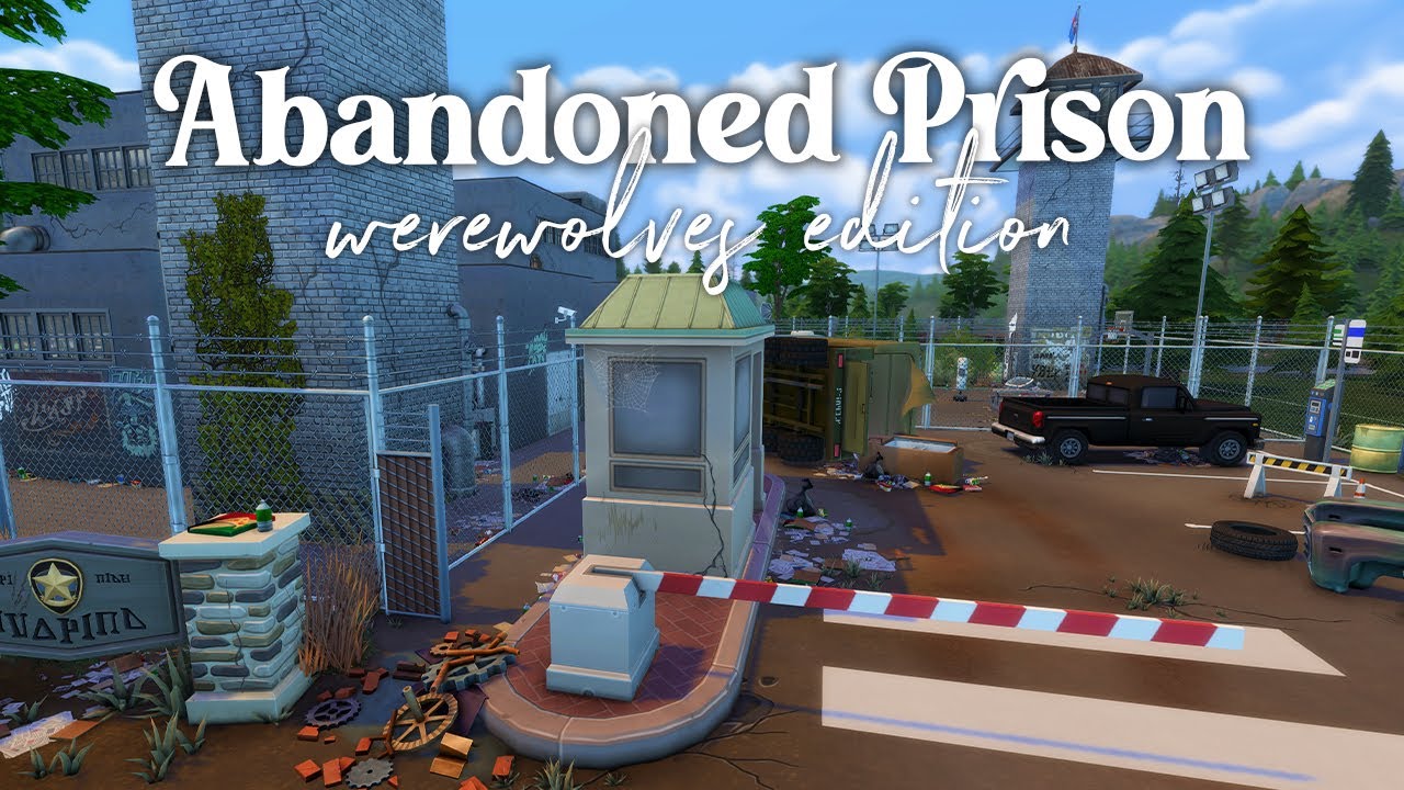 Abandoned PRISON run by Werewolves | The Sims 4 Speedbuild