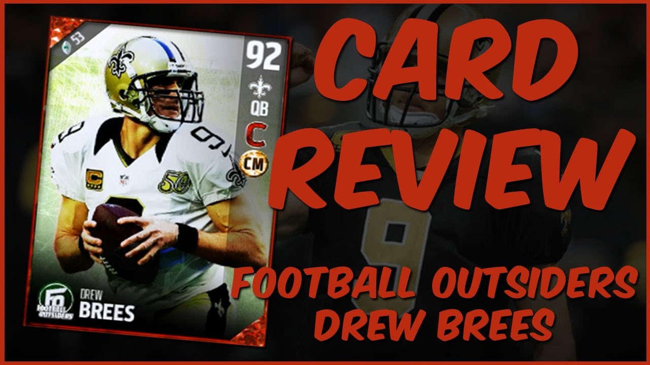 MUT 17 Card Review | Football Outsiders Drew Brees Gameplay + Card Review