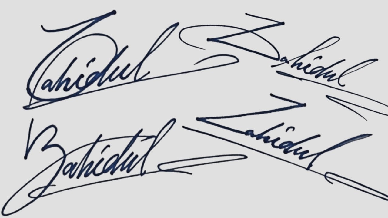 ✔️ Signatures Z | Sign Z Alphabet | Customer Signature Z | Letter Z Sign | Zahidul Signature Style