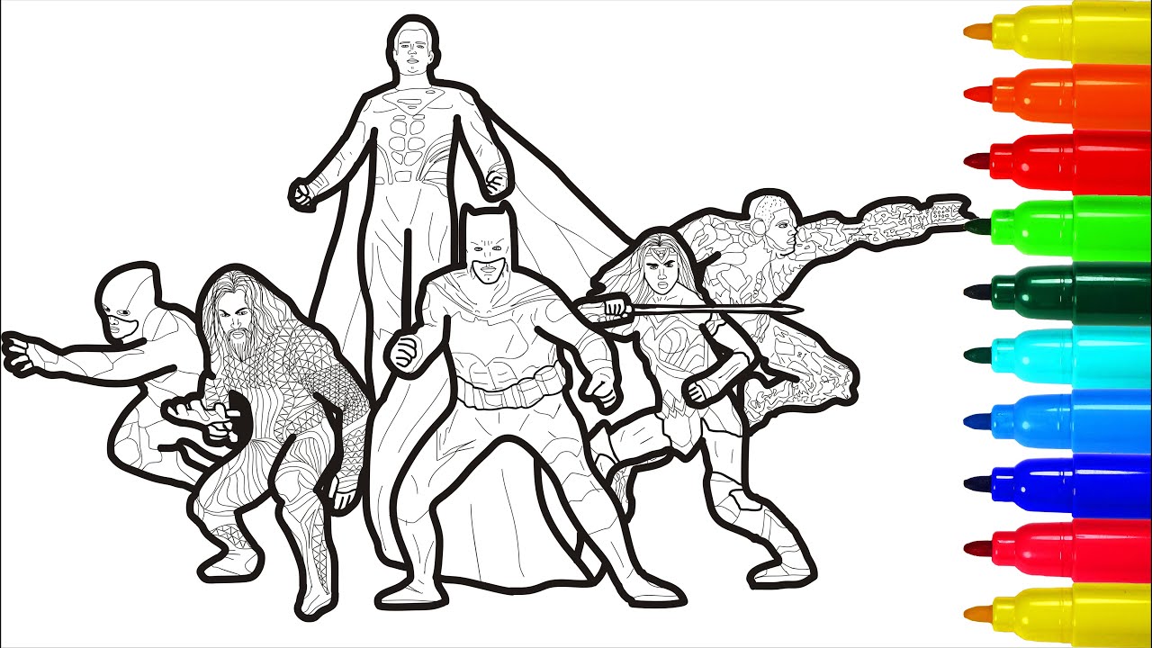 JUSTICE LEAGUE Coloring Pages