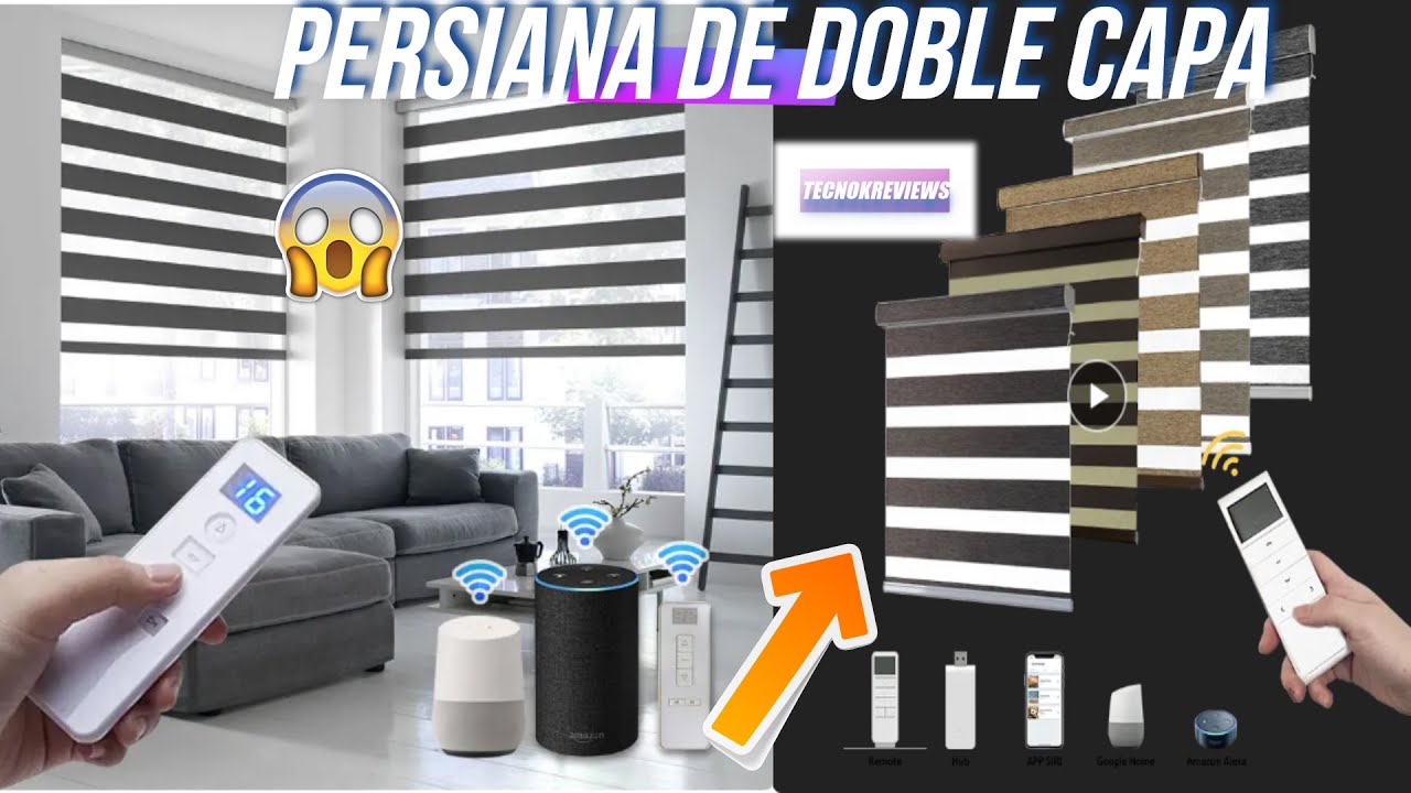 Estor enrollable doble barato screen & black out🌗