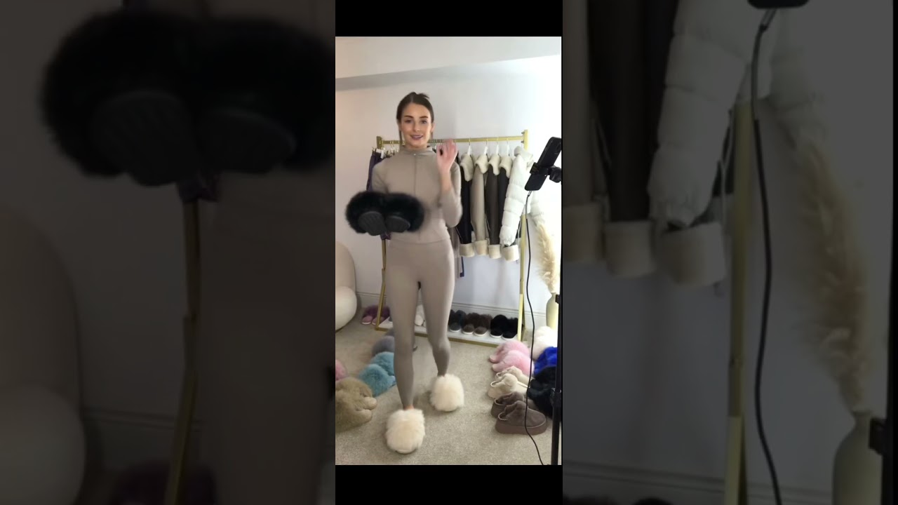 Cozy extreme faux fur slippers #fok #slippers