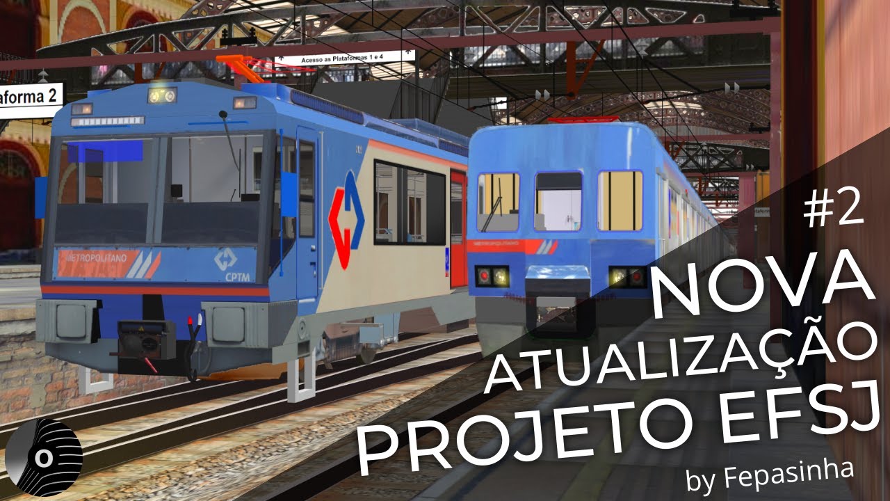 OpenBVE - NOVA ATUALIZAÇÃO do PROJETO EFSJ + NOVOS TRENS MAFERSA SÉRIE 1700 e CAF 2100 da CPTM!