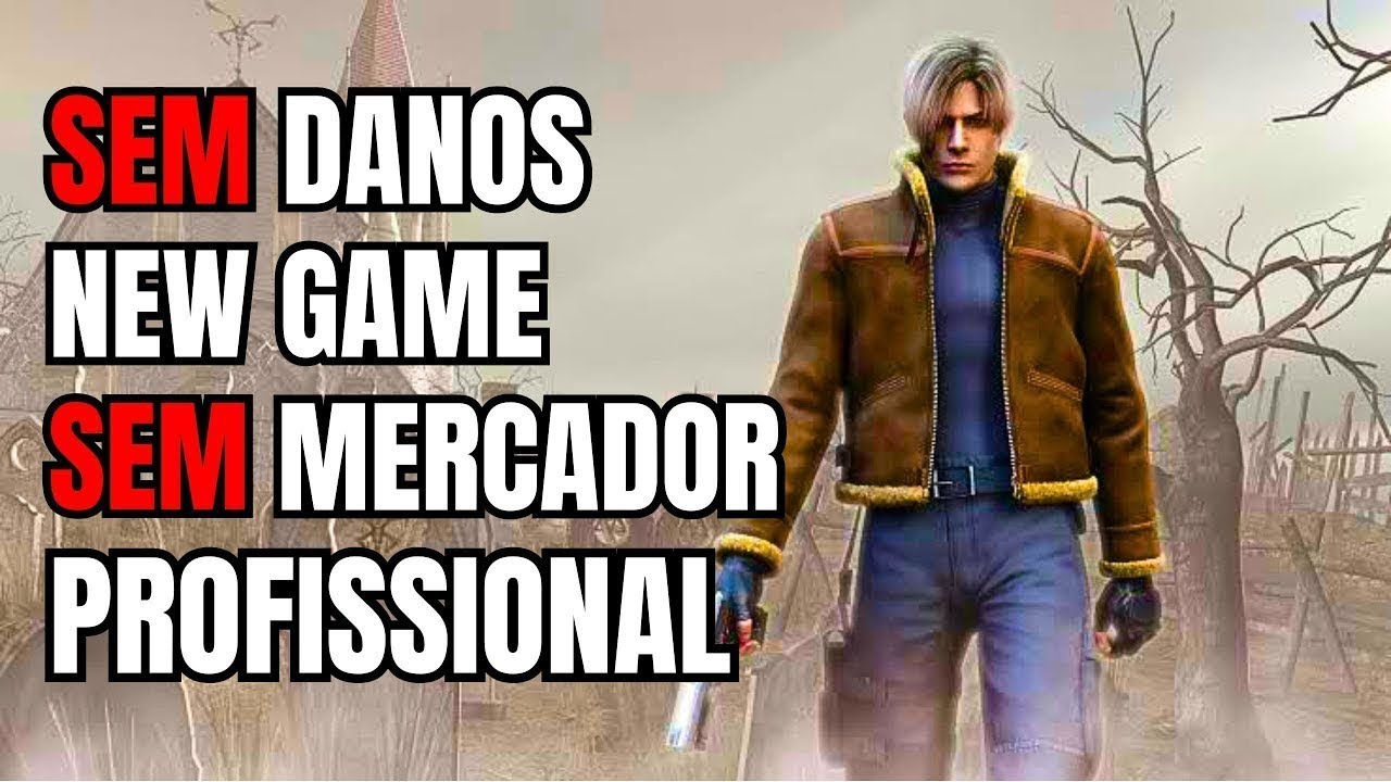 RESIDENT EVIL 4 OG SEM MERCADOR - TOMOU DANO? RESETA - MODO PROFISSIONAL