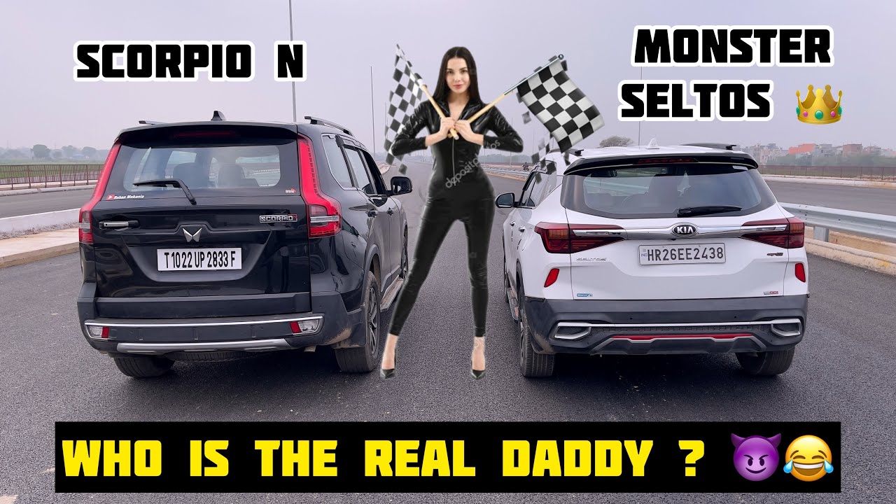 Scorpio N VS Seltos|Mahindra vs Kia| 🇮🇳VS 🇰🇷| Diesel vs Petrol| Monster kha gayi daddy ko 😂😈
