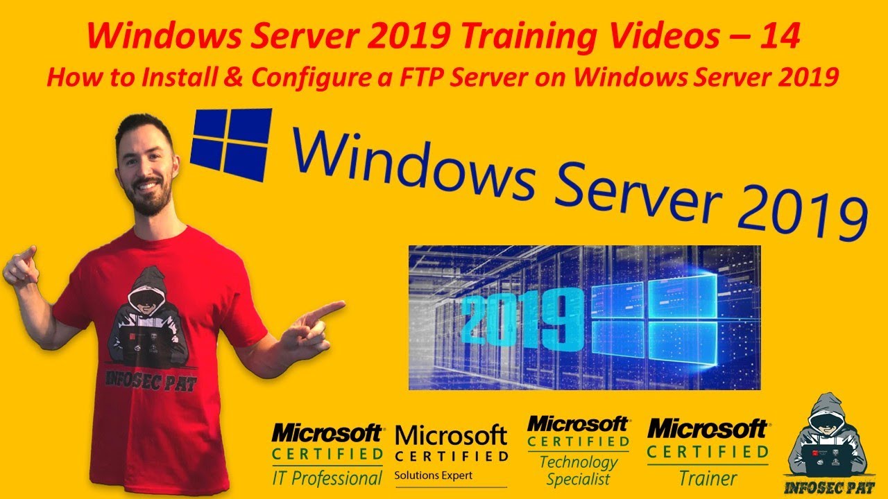 How to Install & Configure an FTP Server on Windows Server 2019 - Video 14 Win Server 2019 Training.