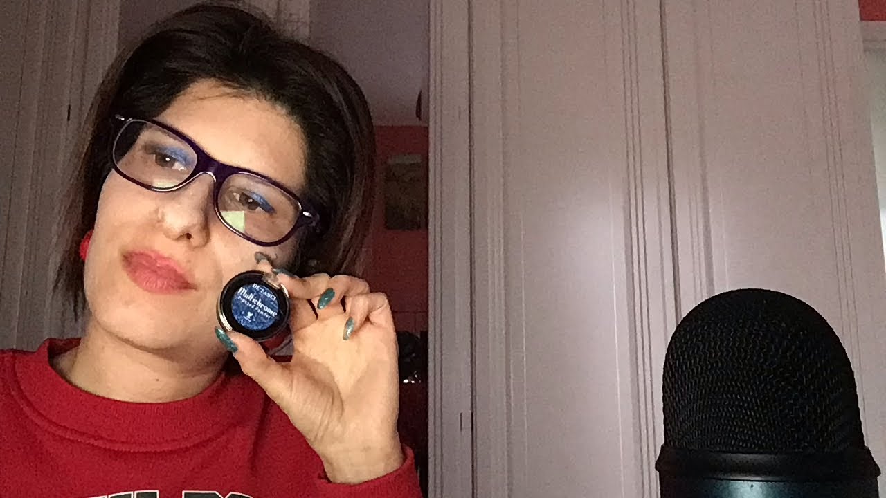 Mi trucco di blu asmr ita 💙💙