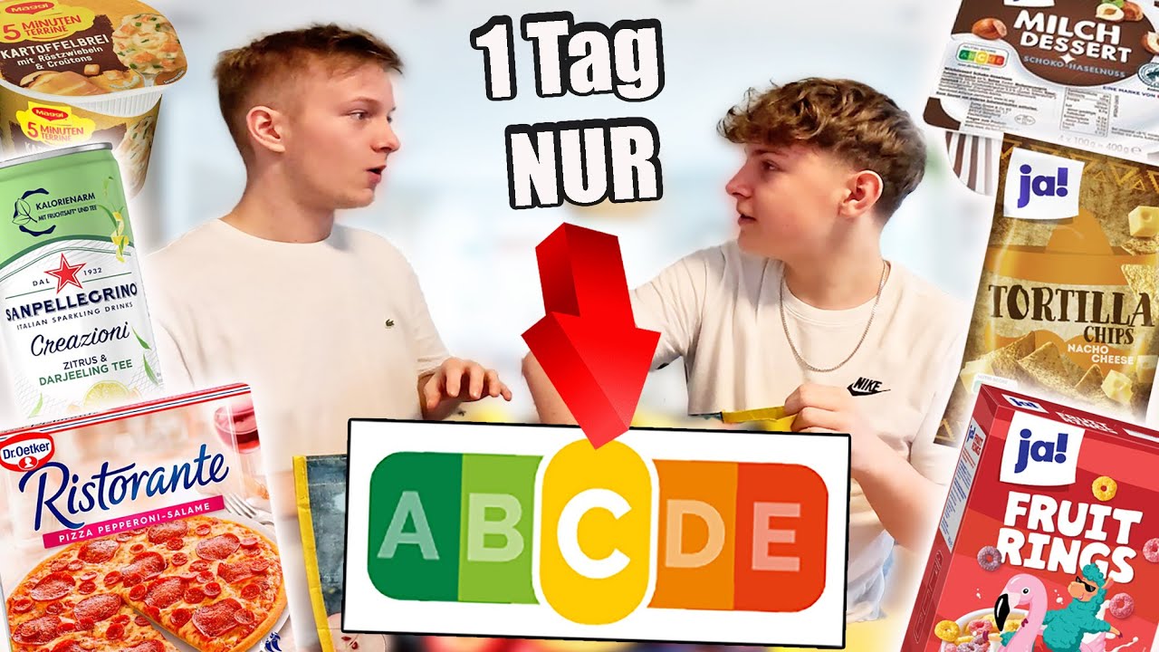 Challenge: Ein Tag lang nur Nutri Score C essen 🥨 Mit  @Ash5ive    @Echtso   TipTapTube UNCUT