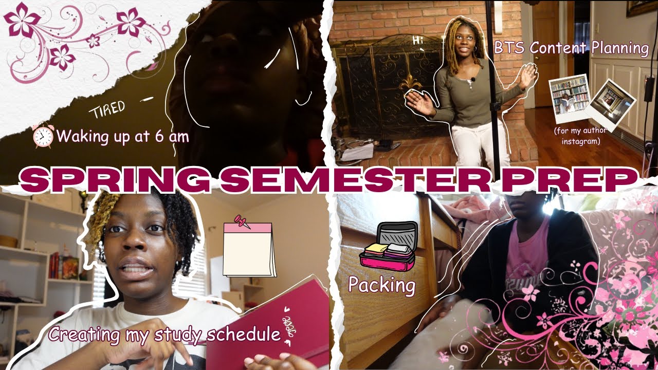 SPRING SEMESTER PREP | Waking up early, BTS content planning, Filling out my 2026 planner, etc.