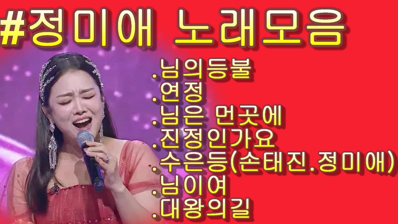 #정미애  & 님의 등불*연정*님은 먼곳에 *진정인가요*수은등*님이여*대왕의  길* 💰미스터 로또 23회💰 가사 첨부!