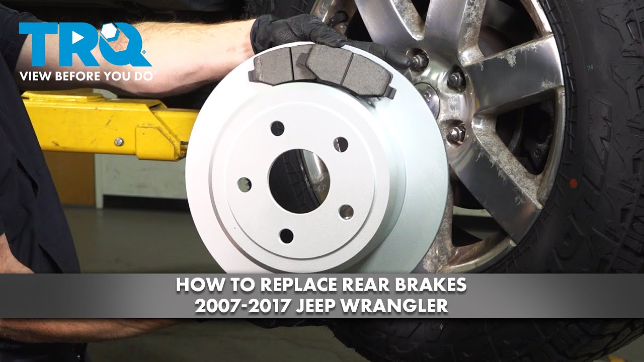 How to Replace Rear Brakes 2007-2017 Jeep Wrangler