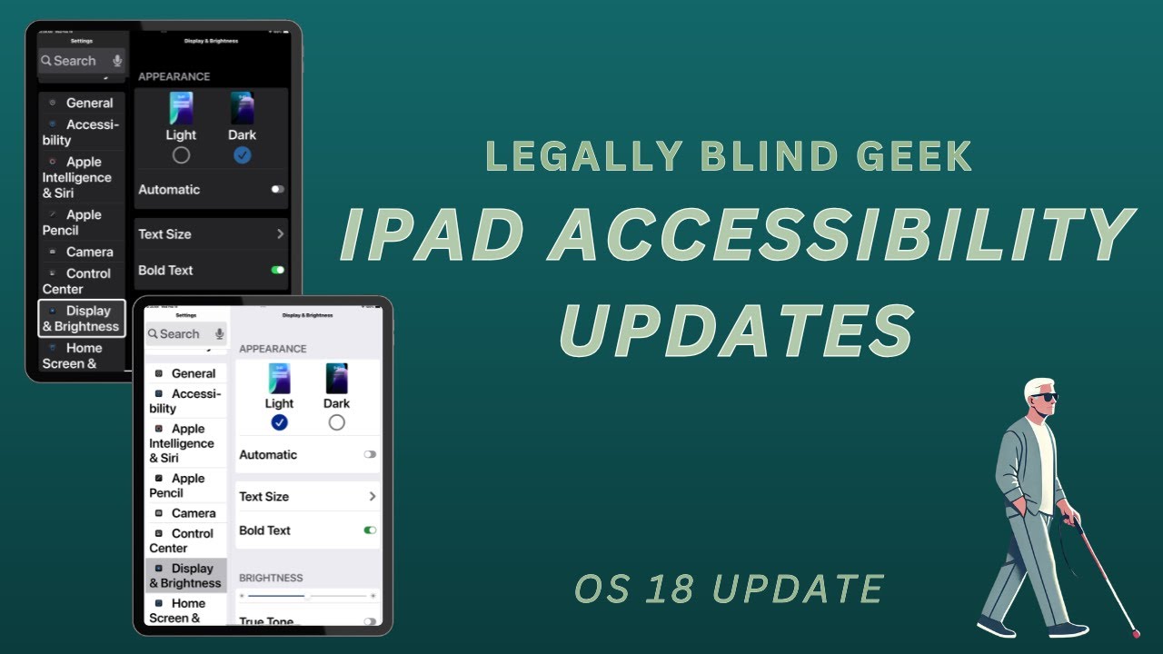 iPad OS 18.3 update iPad vision settings