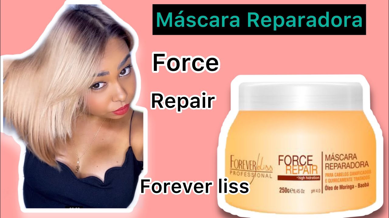 TESTEI MÁSCARA FORCE REPAIR  REPARADORA DA FOREVER LISS! Resenha por Léia Tayna