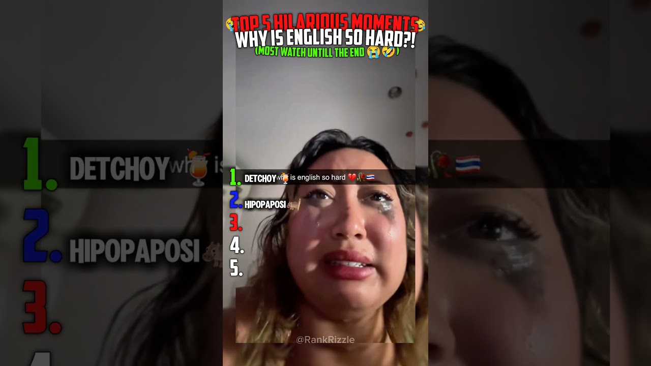 Ranking TOP 5 Hilarious WHY IS ENGLISH SO HARD Moments 😂