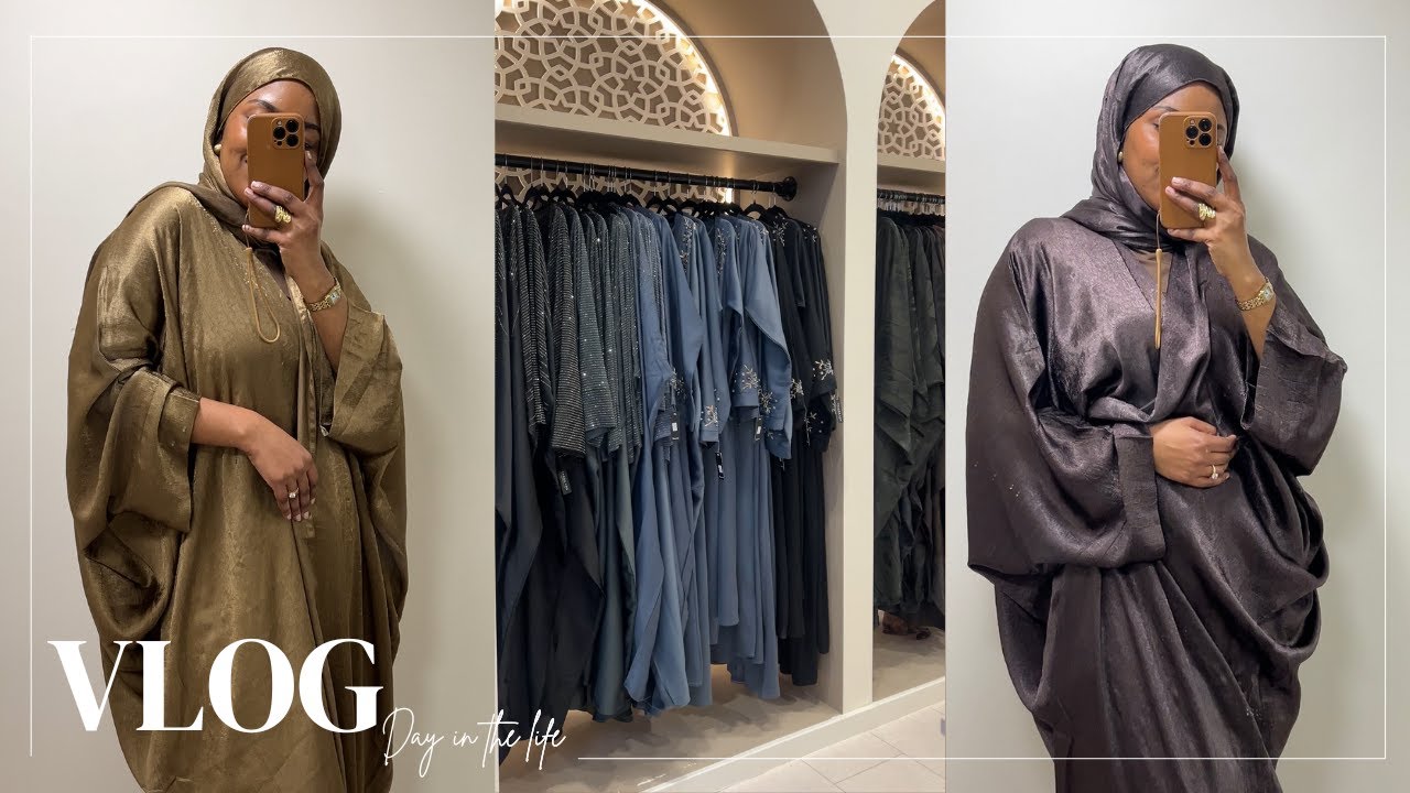 RAMADAN VLOG 2025 🌙 | COME EID SHOPPING WITH ME | ABAYA SHOPPING ✨🤎