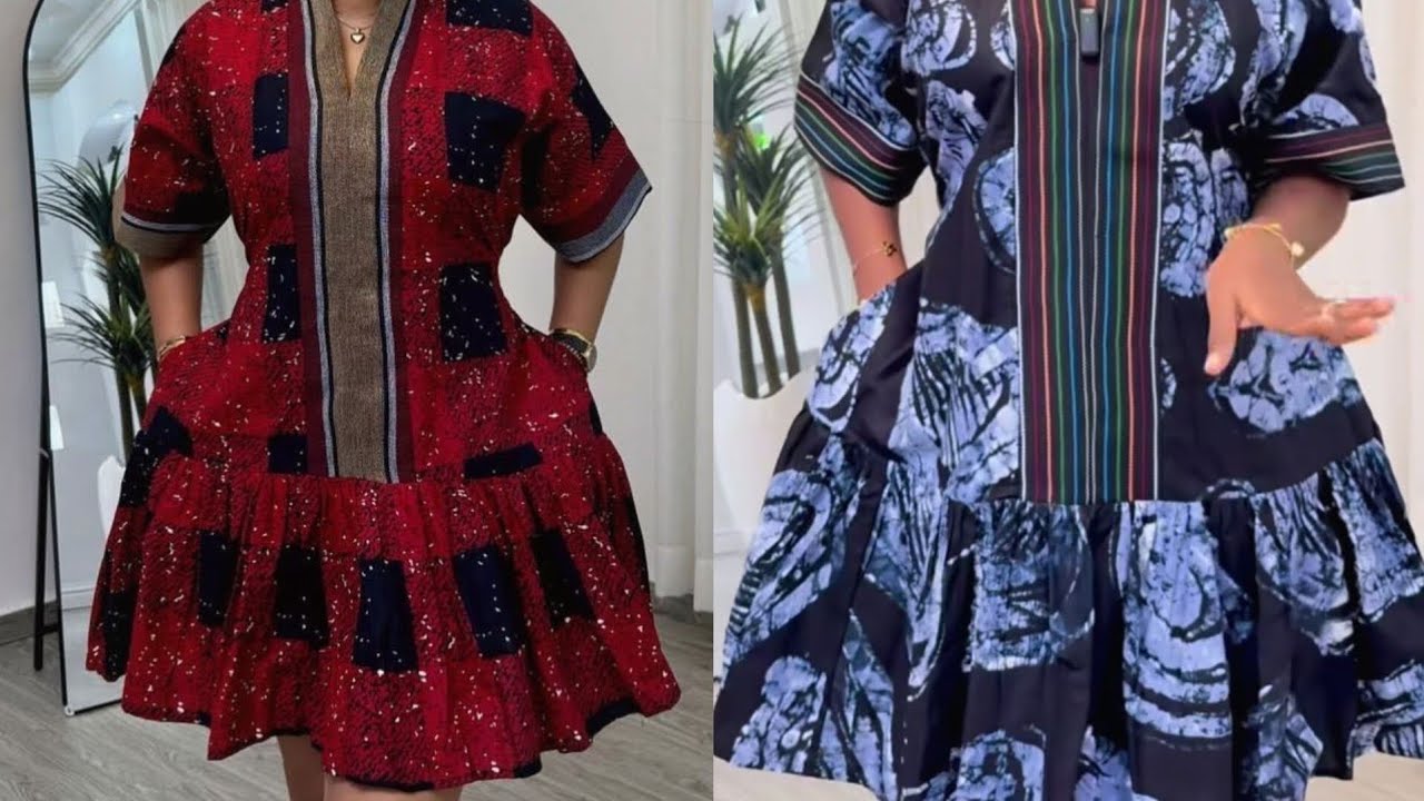 How to sew a snatched waist bubu with a built-up neckline & gethers.#sewingtutorial