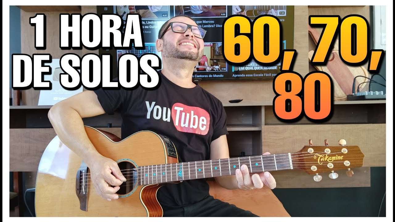🔥1 Hora dos Melhores Solos de Violão do Mundo, de Todos os Tempos, 60,70,80👍
