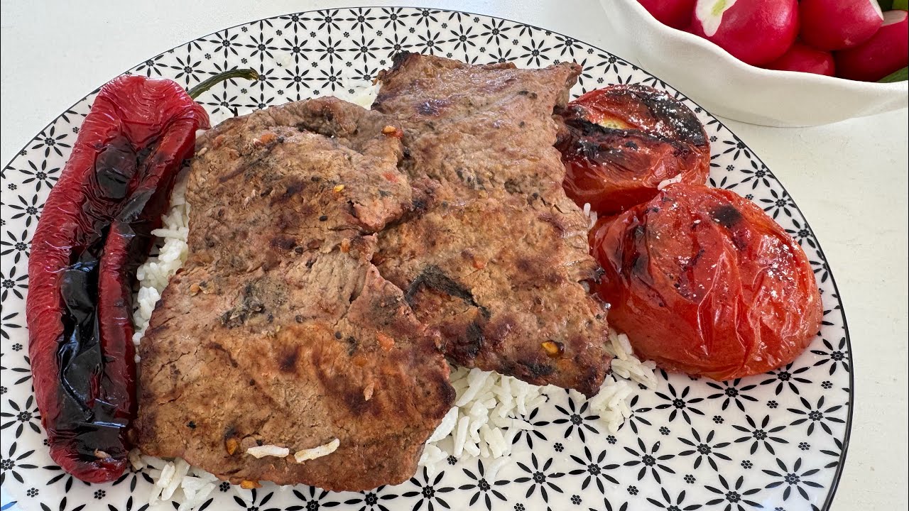 چالش 30 روزه  - روز سوم نرم ترين كباب برگ گوسفندي بدون استراحت - نرم ترين كباب برگ ممتاز